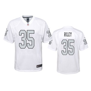 Oakland Raiders Curtis Riley White Color Rush Game Jersey