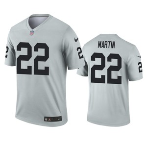 Oakland Raiders Doug Martin Silver Inverted Legend Jersey