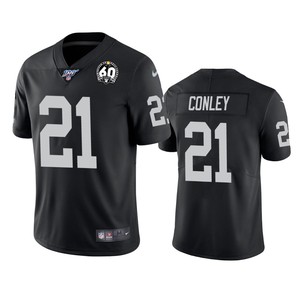 Oakland Raiders Gareon Conley Black 60th Anniversary Vapor Limited Jersey