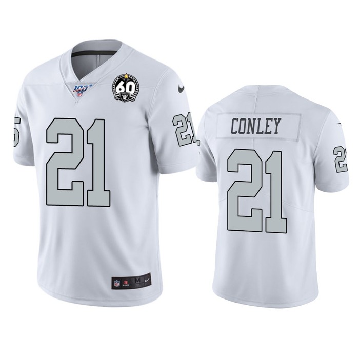 Oakland Raiders Gareon Conley White 60th Anniversary Color Rush Jersey