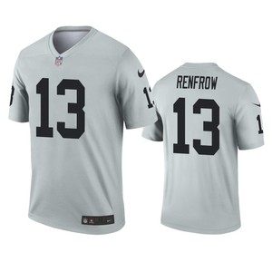 Oakland Raiders Hunter Renfrow Silver Inverted Legend Jersey