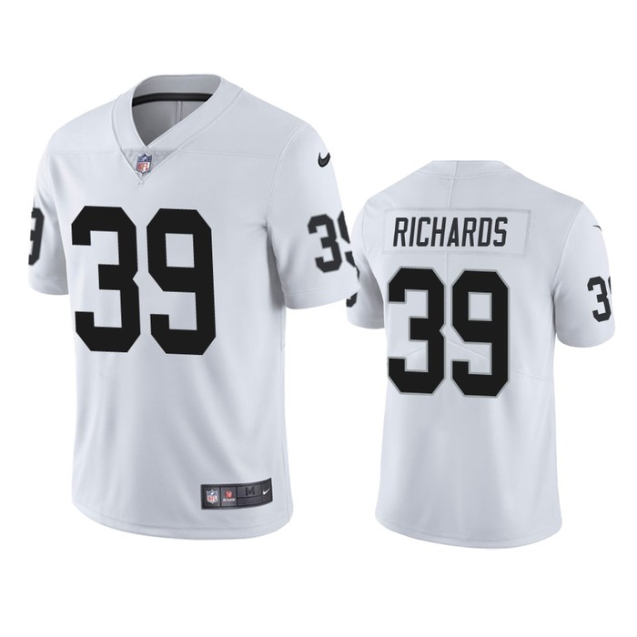 Oakland Raiders Jordan Richards White Vapor Limited Jersey