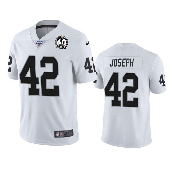 Oakland Raiders Karl Joseph White 60th Anniversary Vapor Limited Jersey