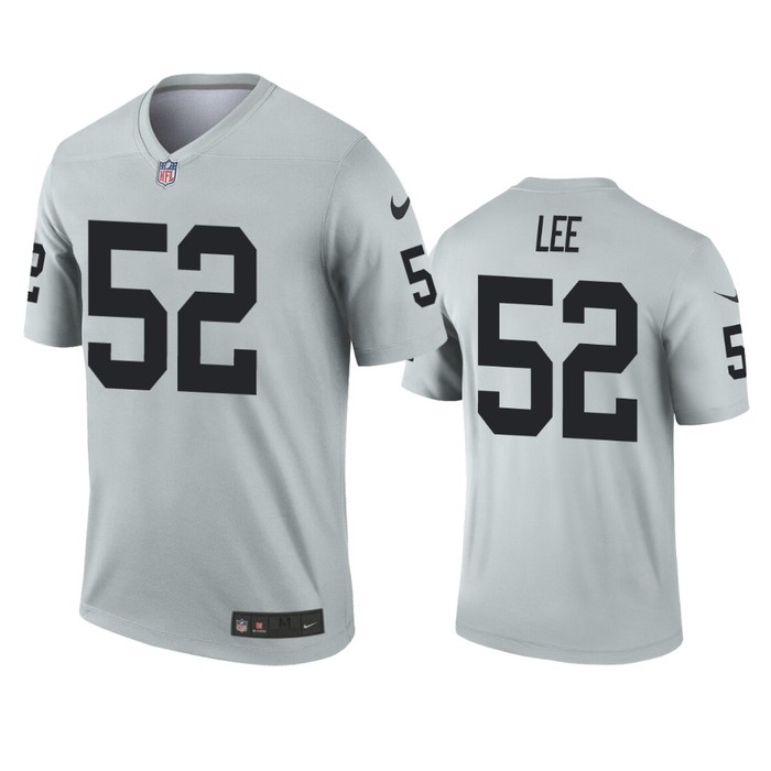 Oakland Raiders Marquel Lee Silver Inverted Legend Jersey