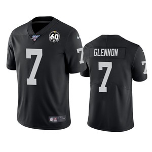 Oakland Raiders Mike Glennon Black 60th Anniversary Vapor Limited Jersey