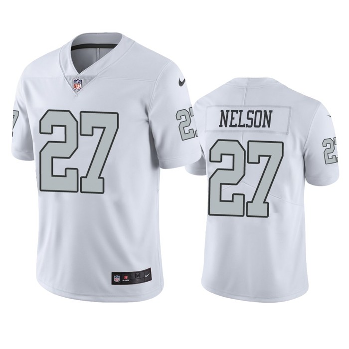 Oakland Raiders Reggie Nelson White Nike Color Rush Limited Jersey