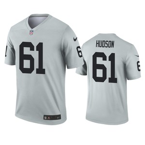 Oakland Raiders Rodney Hudson Silver Inverted Legend Jersey