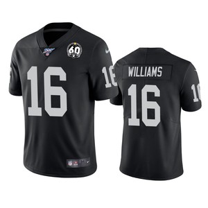 Oakland Raiders Tyrell Williams Black 60th Anniversary Vapor Limited Jersey - Cocomos