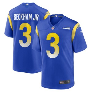 Odell Beckham Jr Los Angeles Rams Game Jersey Royal Nfl