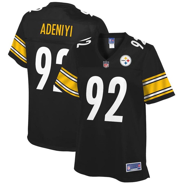 Olasunkanmi Adeniyi Pittsburgh Steelers Nfl Pro Line Womens Player Jersey - Black