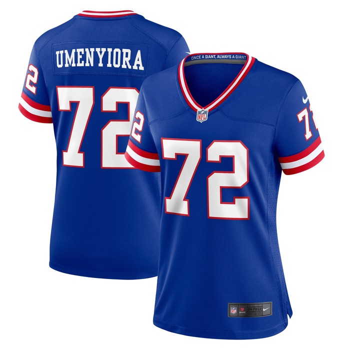 Osi Umenyiora New York Giants Womens Classic Retired Player Game Jersey - Royal Nfl