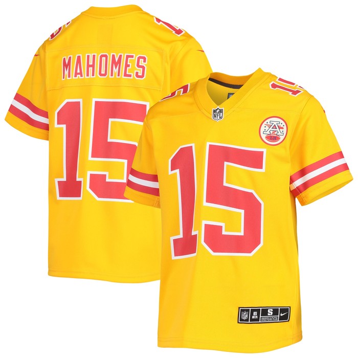 Patrick Mahomes Kansas City Chiefs Inverted Team Game Jersey - Gold Nfl