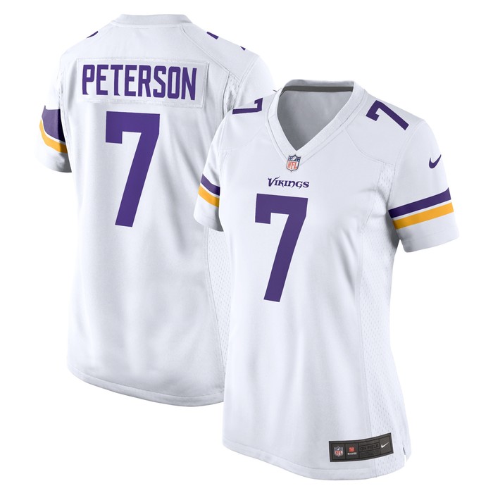 Patrick Peterson Minnesota Vikings Womens Player Game Jersey - White Nfl