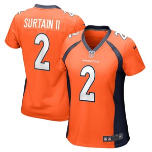 Patrick Surtain Ii Denver Broncos Womens Game Jersey - Orange Nfl