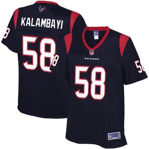 Peter Kalambayi Houston Texans Nfl Pro Line Womens Player Jersey - Navy