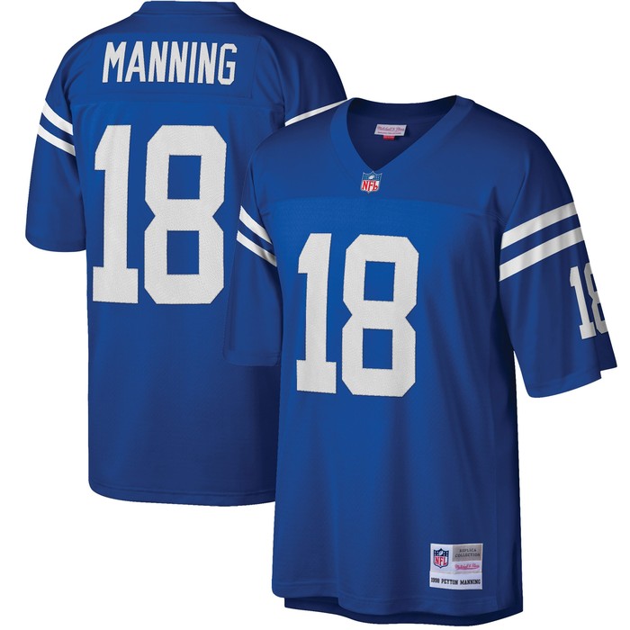 Peyton Manning Indianapolis Colts Mitchell & Ness Big & Tall 1998 Retired Player Replica Jersey - Royal Nfl