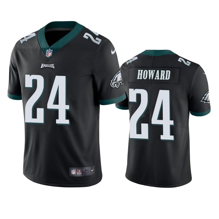 Philadelphia Eagles #24 Jordan Howard Black Vapor Untouchable Limited Jersey - Mens