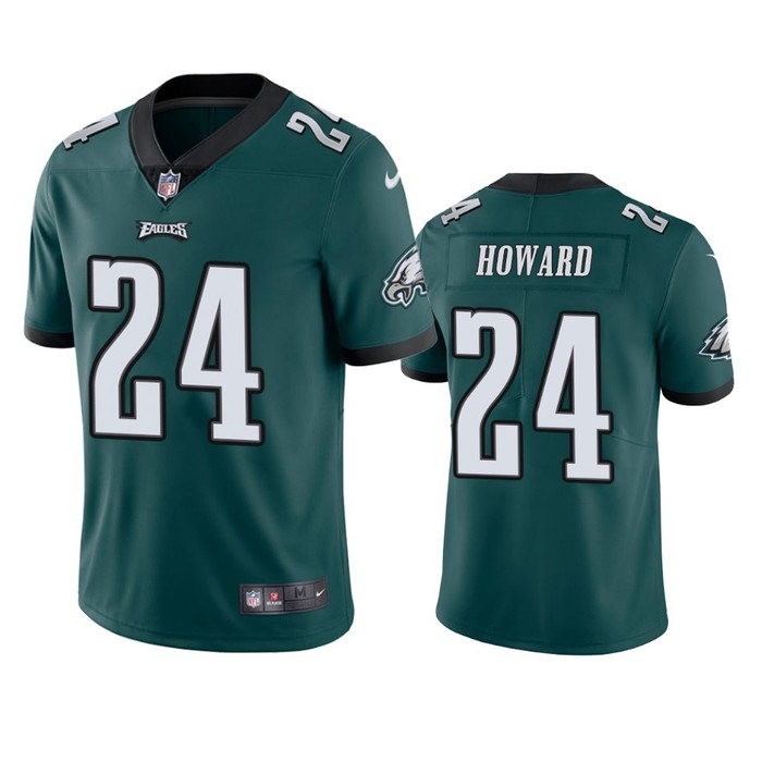 Philadelphia Eagles #24 Jordan Howard Green Vapor Untouchable Limited Jersey - Mens