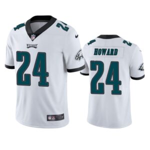 Philadelphia Eagles #24 Jordan Howard White Vapor Untouchable Limited Jersey - Mens - Cocomos