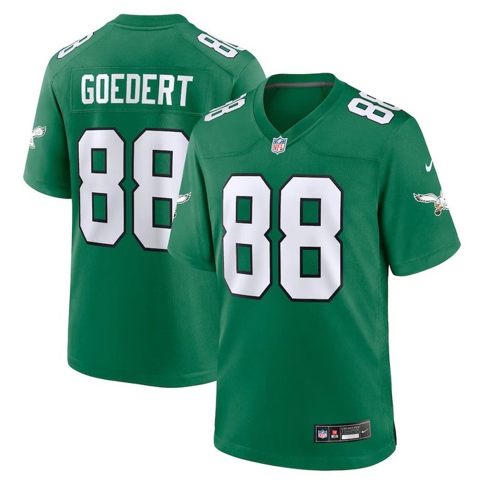 Philadelphia Eagles #88 Dallas Goedert Alternate Game Player Jersey - Kelly Green - Cocomos