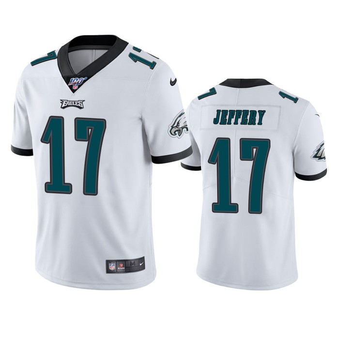 Philadelphia Eagles Alshon Jeffery White 100th Season Vapor Limited Jersey