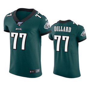 Philadelphia Eagles Andre Dillard Midnight Green 100th Season Vapor Elite Jersey - Cocomos