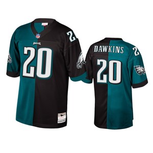 Philadelphia Eagles Brian Dawkins Green Black Retired Player Split Jersey