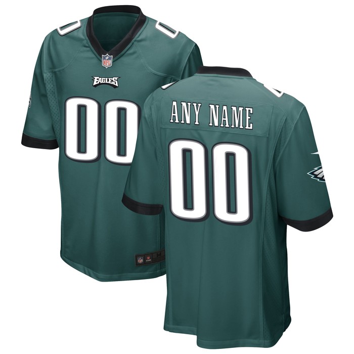 Philadelphia Eagles Custom Game Jersey Midnight Green Custom Jerseys Nfl