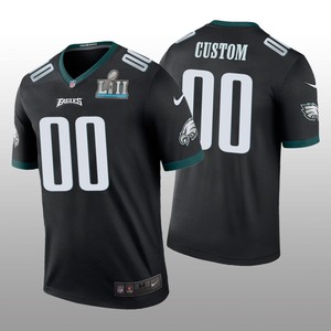 Philadelphia Eagles # Custom Nike Color Rush Black Jersey