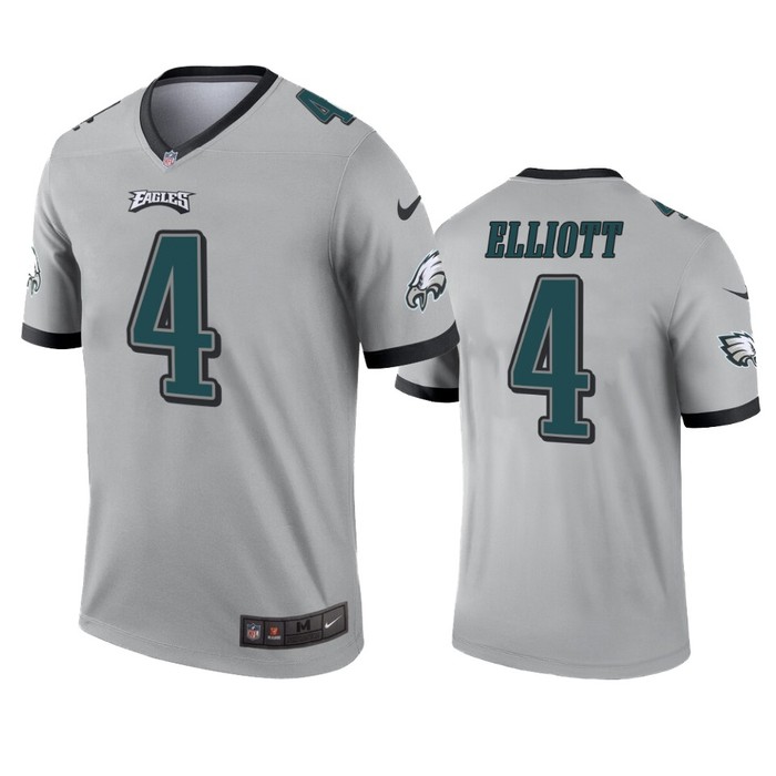 Philadelphia Eagles Jake Elliott Silver Inverted Legend Jersey