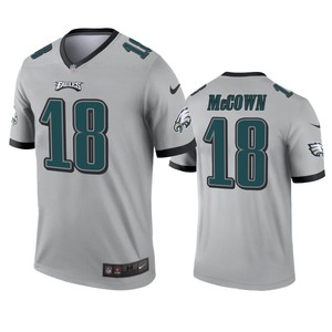 Philadelphia Eagles Josh Mccown Silver Inverted Legend Jersey