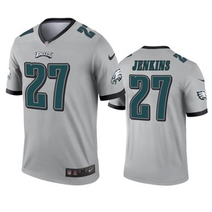 Philadelphia Eagles Malcolm Jenkins Silver Inverted Legend Jersey