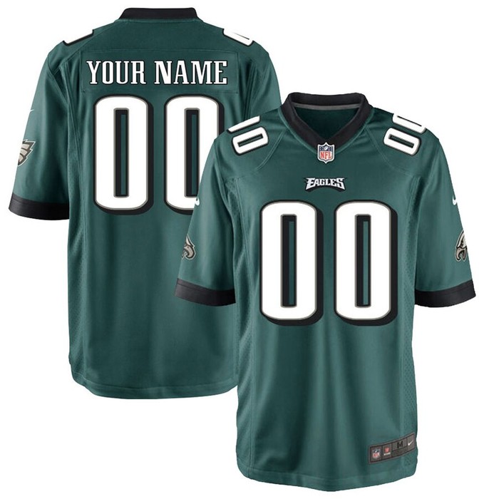 Philadelphia Eagles Nike Custom Game Jersey - Midnight Green