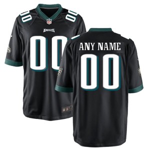 Philadelphia Eagles Nike Youth Game Custom Jersey - Black