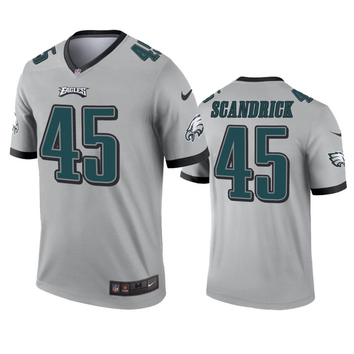 Philadelphia Eagles Orlando Scandrick Silver Inverted Legend Jersey