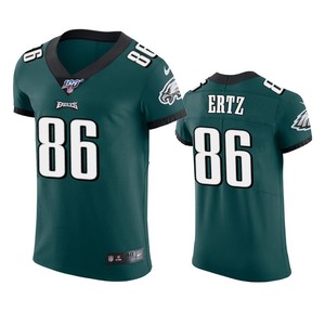 Philadelphia Eagles Zach Ertz Midnight Green 100th Season Vapor Elite Jersey