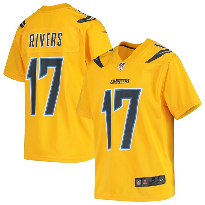 Philip Rivers Los Angeles Chargers Nike Youth Inverted Game Jersey - Gold