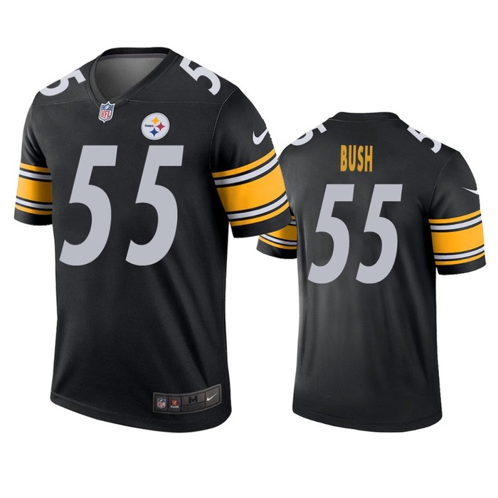 Pittsburgh Steelers #55 Devin Bush Black Legend Jersey