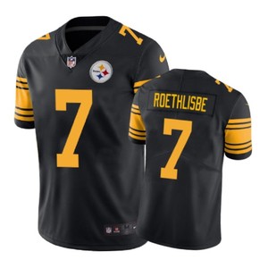 Pittsburgh Steelers #7 Ben Roethlisberger Nike Color Rush Black Jersey