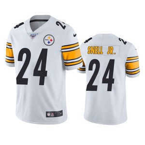 Pittsburgh Steelers Benny Snell Jr. White 100th Season Vapor Limited Jersey