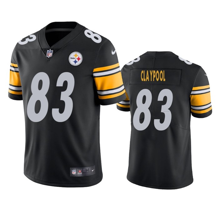 Pittsburgh Steelers Chase Claypool Black 2020 Nfl Draft Vapor Limited Jersey