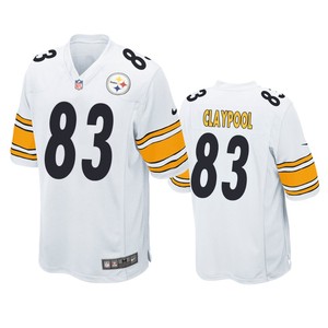 Pittsburgh Steelers Chase Claypool White 2020 Nfl Draft Game Jersey