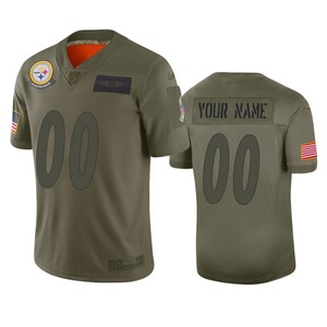 Pittsburgh Steelers Custom Camo 2019 Salute To Service Limited Jersey