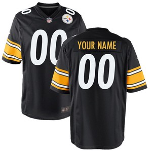 Pittsburgh Steelers Custom Game Jersey Black Custom Jerseys Nfl