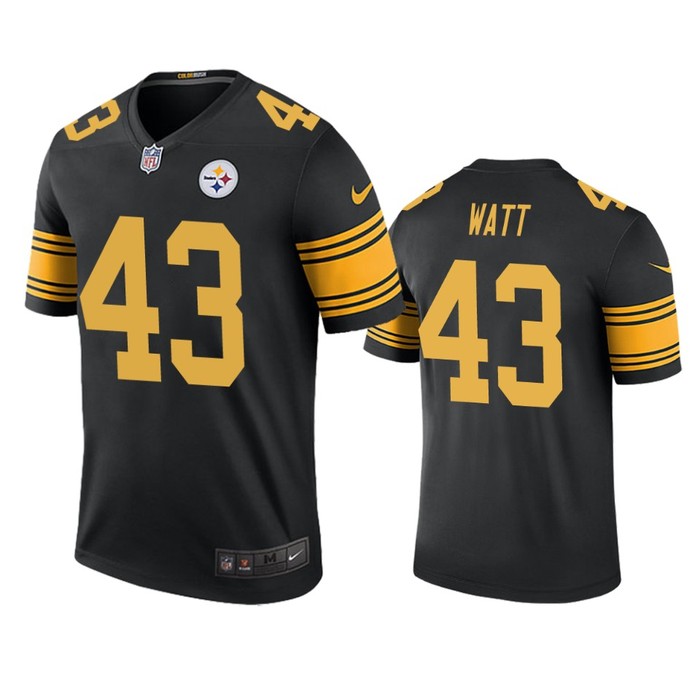 Pittsburgh Steelers Derek Watt Black Color Rush Legend Jersey