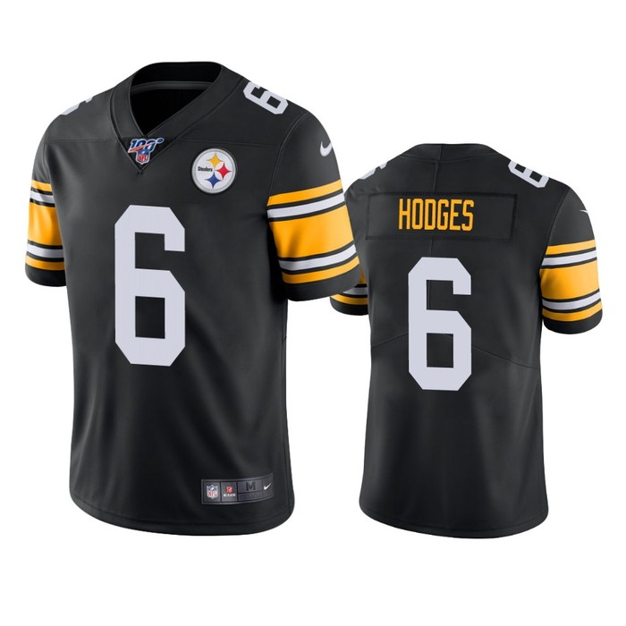 Pittsburgh Steelers Devlin Hodges Black 100th Season Vapor Limited Jersey