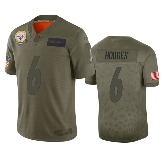 Pittsburgh Steelers Devlin Hodges Olive 2019 Salute To Service Limited Jersey