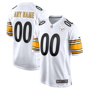 Pittsburgh Steelers Game Custom Jersey - White Custom Jerseys Nfl