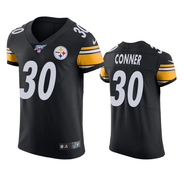 Pittsburgh Steelers James Conner Black 100th Season Vapor Elite Jersey