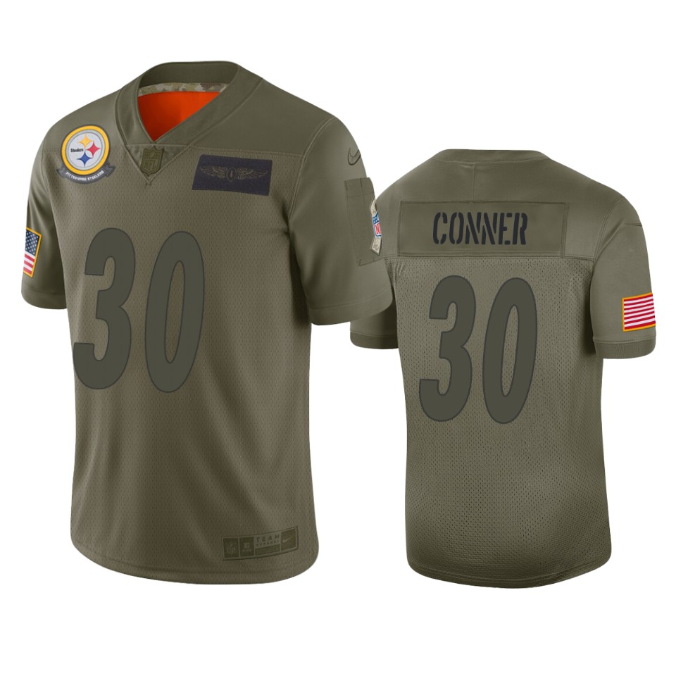 Pittsburgh Steelers James Conner Camo 2019 Salute To Service Limited Jersey - Cocomos